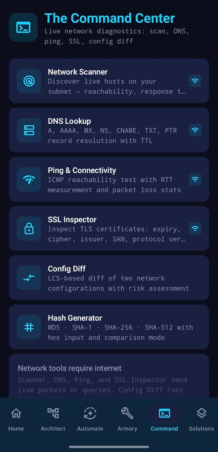 The Command Center — v1.0