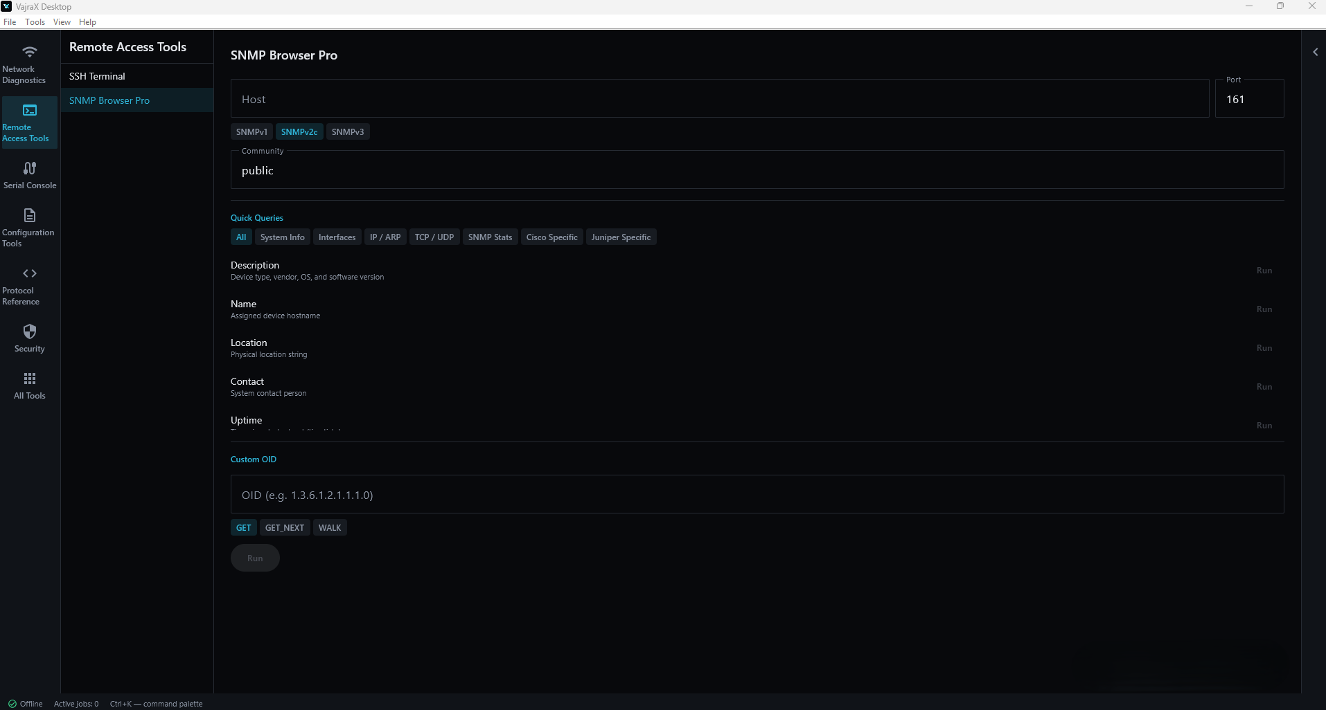 SNMP Browser Pro tool